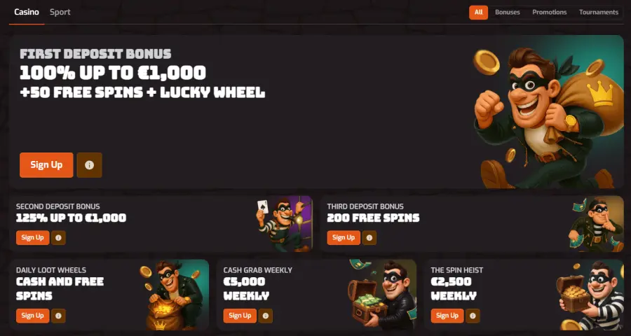 Afkspin no deposit bonus